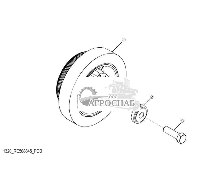 1320 Шкив коленчатого вала 